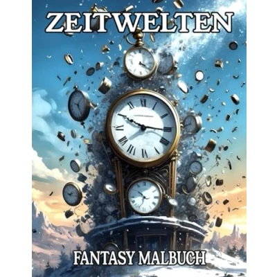 Abbildung von Zeitwelten Fantasy Malbuch: Ausmalbuch für kreative Erwachsene und Jugendliche mit 50 inspirierenden Motiven Stressabbau Achtsamkeit