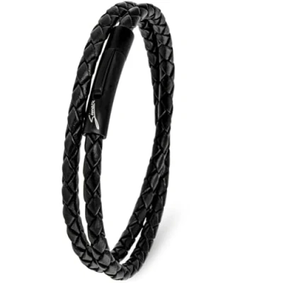 Abbildung von Simaru Echtleder Armband mit Edelstahl Hakenverschluss für Frauen &amp; Männer Made in EU, hautfreundliches Wickelarmband echtes Leder
