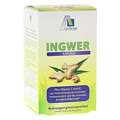 Abbildung von Ingwer 500 mg Kapseln + Vitamin B1+c