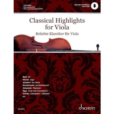 Abbildung von Beliebte Klassiker für Viola: bearbeitet Viola und Klavier. Play Along. (Classical Highlights)