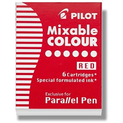 Abbildung von Pilot Füllhalterpatrone IC P für Parallel Pen rot