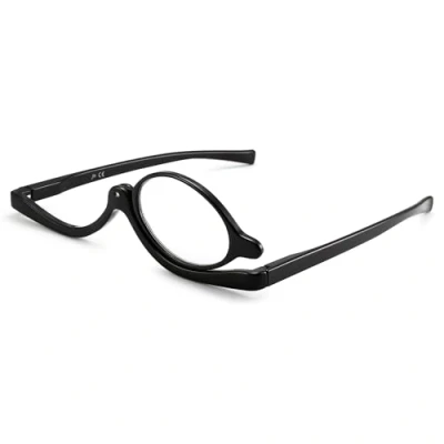 Abbildung von JM Schminkbrille mit Klappbaren Glaesern, Lesebrille zum Schminken für Damen Schwarz+1.5
