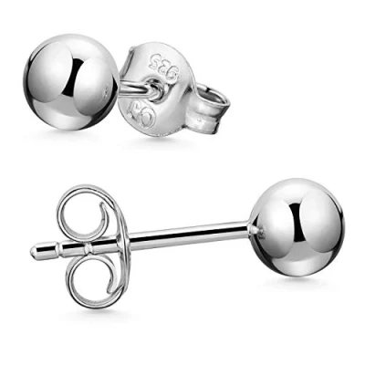 Abbildung von Matreia Ohrstecker Silber 925 Kugel 5mm Damen Kinder Ohrringe Stecker rund klein SO 434