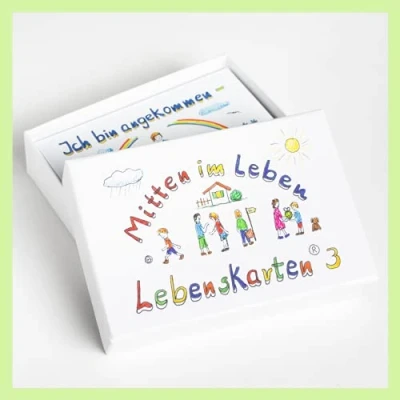 Abbildung von Lebenskarten 3 &quot;Mitten im Leben&quot; 72 Karten für mehr Entspanntheit durch Achtsamkeit: Lerne dich selbst zu lieben, das Aufbrechen alter Denkmuster