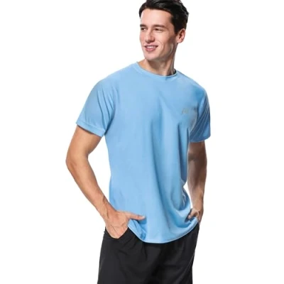 Abbildung von MeetHoo Herren Up2st Rash Guard Shirt, Blau, XL EU