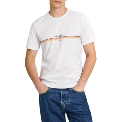 Abbildung von Pepe Jeans ADUR Tshirt print, Herren, Größe: Small, White