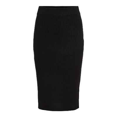 Abbildung von VILA Viril Pencil Skirt Bleistiftrock, Damen, Größe: Small, Black