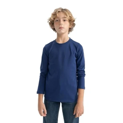 Abbildung von DeFacto Jungen Langarmshirt Modische Langarmshirts T Shirts und Longsleeve für Kinder Stilvolle