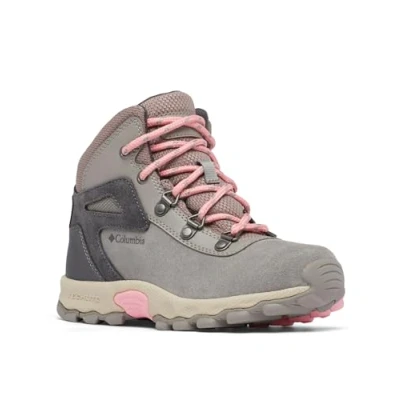 Abbildung von Columbia Newton RIDGE Amped Unisex Hikingschuh für Kinder, Größe: 29, Stratus/pink orchid Leder und textil