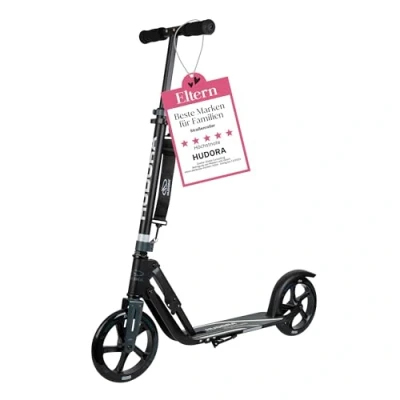 Abbildung von HUDORA Roller für Erwachsene Klappbarer Erwachsenen Roller, höhenverstellbar, BigWheel 205 Scooter Stabiler Aluminium