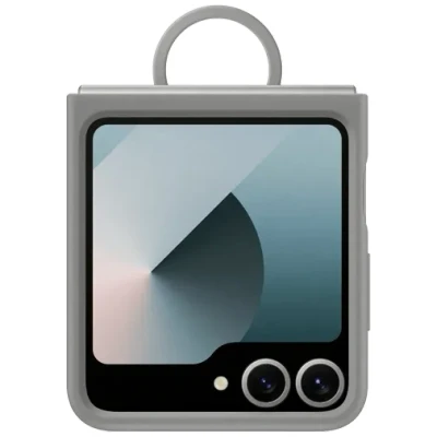Abbildung von Samsung Galaxy Z Flip 6 Hülle Silikon Soft Case/Backcover Handyhülle Grau