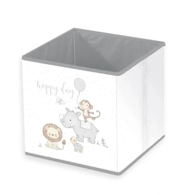 Abbildung von Herding babybest Aufbewahrungsbox Happy Day, ca. 30 x cm, Aufbewahrung im Regal oder freistehend, 100% Polypropylen, Innen Papier