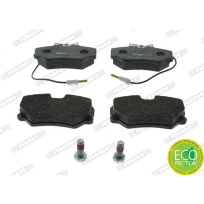 Abbildung von FERODO PREMIER ECO FRICTION FDB540 Bremsbelagsatz inkl. Verschleißwarnkontakt mit Bremssattelschrauben Zubehör PEUGEOT: 306 Hatchback