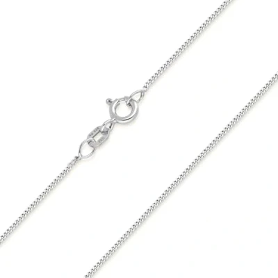 Abbildung von MATERIA Schmuck feine 925 silber Panzerkette 1mm Damen Halskette in 40 120 cm verfügbar K32_42cm