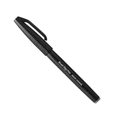 Abbildung von Pentel SES15C A Faserschreiber mit Flexibler Pinsel ähnlicher Spitze schwarz