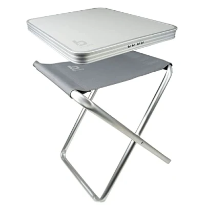 Abbildung von Bo Camp Mini Alu Klapphocker Camping Tisch Angel Hocker Falthocker Sitz klappbar