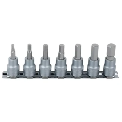 Abbildung von KS TOOLS 911.1544 Steckschlüsseleinsatz Set Chrom Vanadium Stahl 1/4 Vierkant