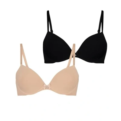 Abbildung von Hunkemöller Doppelpack Vorgeformter Bügel BH Rugby tan 70A