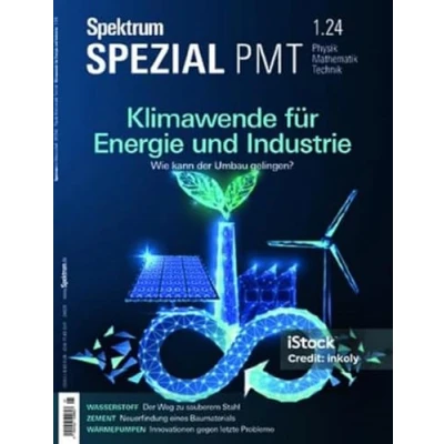 Abbildung von Spektrum Spezial 1/2024 Klimawende für Energie und Industrie: Wie kann der Umbau gelingen? (Spektrum Physik, Mathematik, Technik)