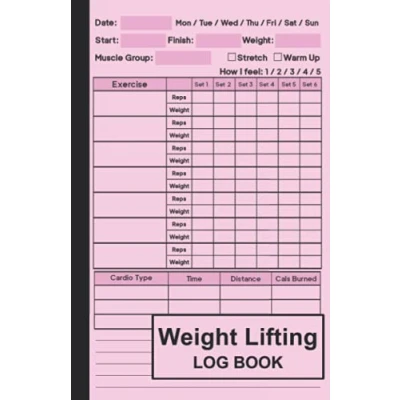 Abbildung von Weight Lifting Log Book: Exercise Notebook &amp; Workout Journal Fitness Diary Planner For Personal Training 110 Pages