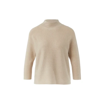 Abbildung von comma Strickpullover, Damen, Größe: 42, Sandfarben