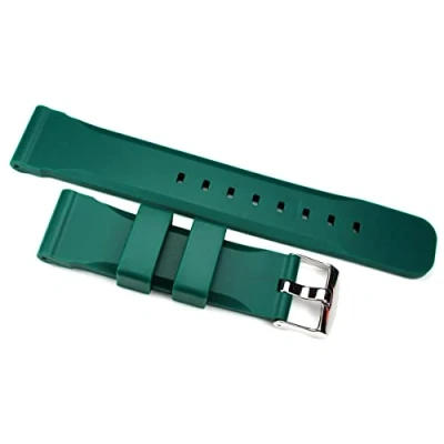 Abbildung von 18 mm grün KAUTSCHUK SILIKON Taucher Diver Scuba UHRENARMBAND WATCHBAND Sportlich, robust