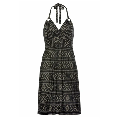 Abbildung von Lascana Strickkleid schwarzcremebedruckt, Damen, Größe: 40, Schwarz creme bedruckt