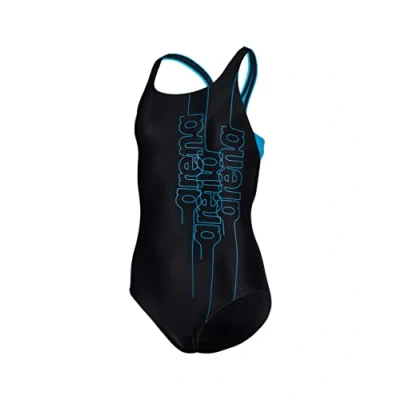 Abbildung von Arena Graphic PRO BACK Badeanzug für Kinder, Größe: 128/134, Black turquoise