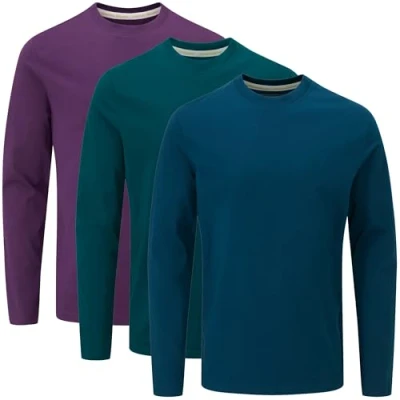 Abbildung von Charles Wilson 3er Pack Langarm T Shirt Mit Rundhalsausschnitt (XL, Core Essentials Type 21)