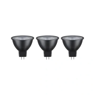 Abbildung von Paulmann 28912 LED Lampe Reflektor 3er Set 12V 3x450lm 36 3x6 Watt Leuchtmittel Grau 2700 K GU5,3