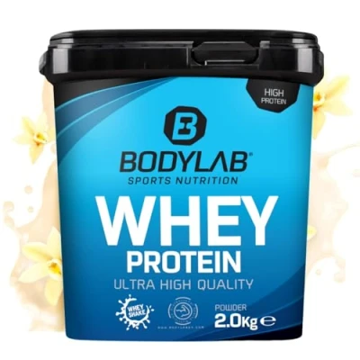 Abbildung von Bodylab24 Whey Protein Pulver, Vanillepudding, 2kg