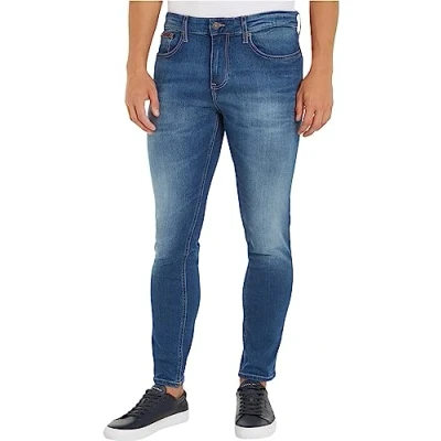 Abbildung von Tommy Jeans Austin Slim Fit, Herren, Größe: 32x36, Wilson mid blue