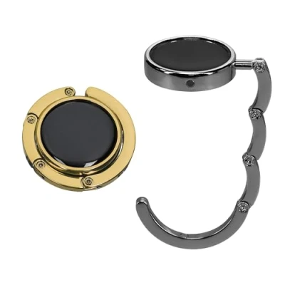 Abbildung von kwmobile Taschenhalter für Tisch 2X Faltbare Antirutsch Handtaschenhalter Haken Taschen Aufhänger Geschenkidee Gadgets Frauen Taschenhaken Set