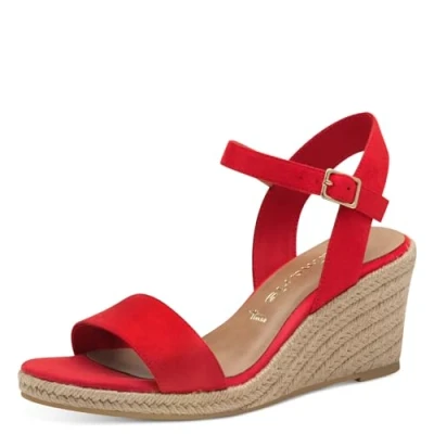Abbildung von Tamaris Espadrille, Damen, Größe: 42, Red Schuhe