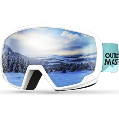 Abbildung von OutdoorMaster Kids Ski Goggles, Snowboard Goggles Jugend Schneebrillen Grünes Tal