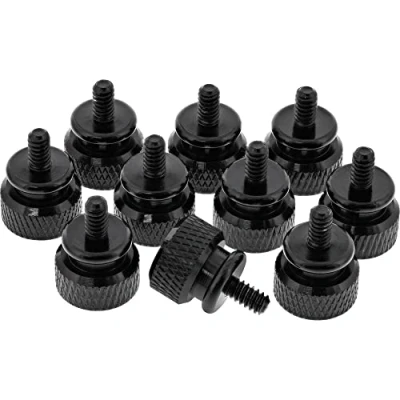 Abbildung von InLine 77770S 10er Pack Rändelschrauben (schwarz) für Gehäuse, 12mm