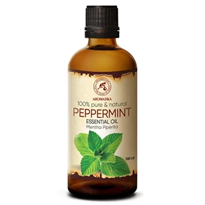 Abbildung von Pfefferminzöl Ätherisches Öl Minze 100ml Mentha Piperita Minzöl Für Guten Schlaf Stressabbau Raumduft Aroma Diffuser Duftlampe