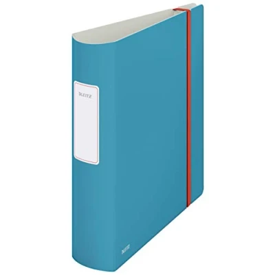 Abbildung von Leitz Qualitäts Ordner 180 Active, 6er Pack, A4, 500 Blatt, 8,2 cm Rückenbreite, Sanftes Blau, Cosy Serie, 10380061