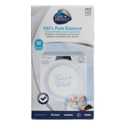 Abbildung von CARE + PROTECT Wäscheparfüm Talco Wash für die Waschmaschine / 100% Pure Essence Konzentrierter Wäscheduft allergenfrei universell einsetzbar lang wirkender Duft 400 ml ca.80 Waschgänge