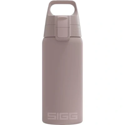 Abbildung von SIGG Isolierte Trinkflasche Thermosflasche Shield Therm One Dusk kohlensäurehaltige Getränke Auslaufsicher Spülmaschinenfest BPA frei 90% recycelter Edelstahl warmes Grau 0,5L