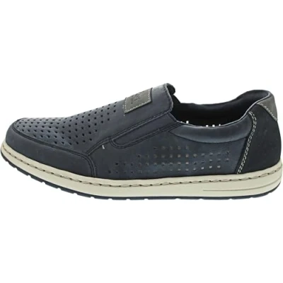 Abbildung von Rieker Herren 18267 Slipper, Blau, 44 EU