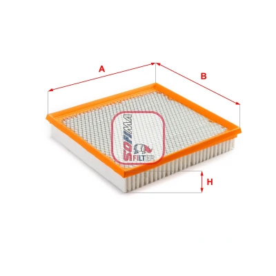 Abbildung von SOFIMA S 3A43 A Luftfilter 42 235 227,5 Filtereinsatz DODGE: Journey MPV, FIAT: Freemont