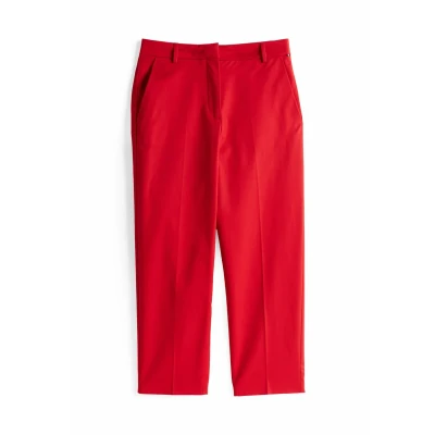 Abbildung von Tommy Hilfiger Straight Stoffhose, Damen, Größe: 32, Medium red