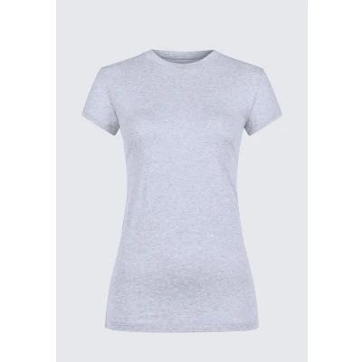Abbildung von mey Tshirt Serie Cotton PURE Unterhemd/shirt, Damen, Größe: 38, Grau melange