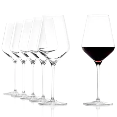 Abbildung von Stölzle Lausitz Rotweinkelch Quatrophil 6er Set I 568ml Wein Gläser optimal für Rotwein Stoßfeste Weinkelche spülmaschinengeeignete Rotweingläser mit maximaler Geschmacksentfaltung