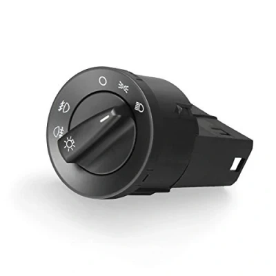 Abbildung von Twilight Garage Scheinwerferschalter Schwarz Autoscheinwerfer Nebelscheinwerfer Lichtschalter 1C0941531A für PASSAT 3B 96 GOLF IV 4 BORA POLO