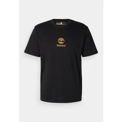 Abbildung von Timberland Small LOGO Print TEE Lemon Pepper Tshirt print, Herren, Größe: Small, Black
