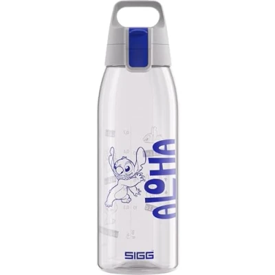 Abbildung von SIGG Tritan Trinkflasche Total Color ONE Disney Lilo &amp; Stitch Für Kohlensäurehaltige Getränke Geeignet Spülmaschinenfest Auslaufsicher Leicht BPA frei Transparent 1L