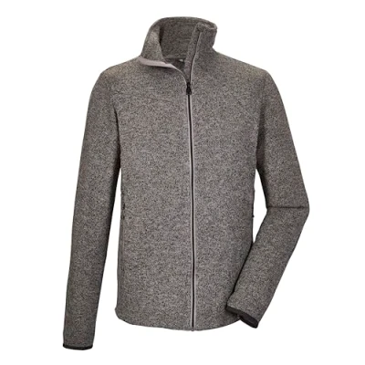Abbildung von killtec Herren Strickfleecejacke/Fleecejacke mit Stehkragen KOS 328 MN FLX JCKT, mittelgrau, S, 41327 000