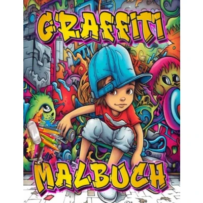 Abbildung von Graffiti Malbuch: 40+ Streetart Malvorlagen / zeichnen lernen für Erwachsene, Kinder und Jungen Buchstaben, Schriftarten, Charakteren